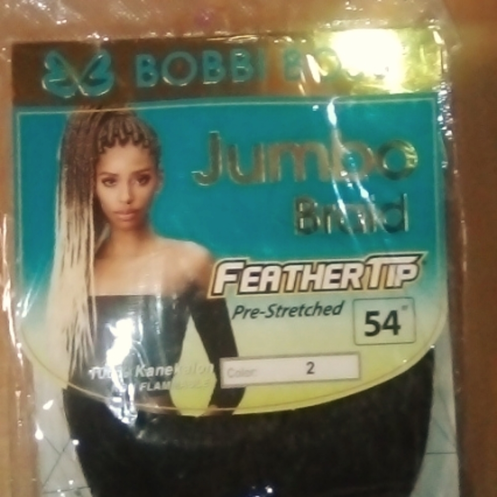 100% Kanekalon Bobbi Boss Jumbo Braid Feathertip Pre-Stretched 54"